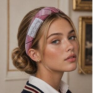Vintage Marshall Field & Company Men's Upcycled Tie‎ Mauve Headband Chicago